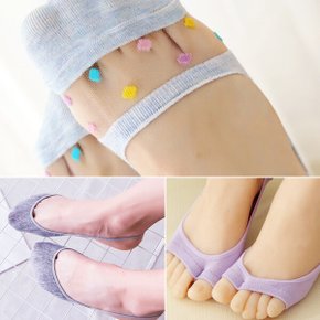 (한정세일)페이크삭스 발목 양말 덧신 패션 무좀 오픈토