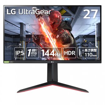  LG UltraGear 27GN65R-B 27 HDIPS144Hz1ms(GTG)G-SYNC Compatible,FreeSync 게이밍 모니터