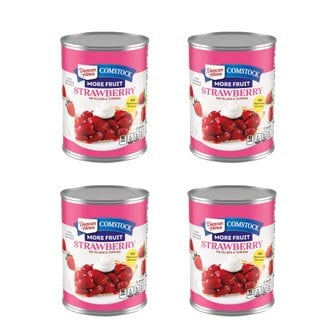  던컨하인즈 콤스톡 딸기콩포트 파이필링 토핑 More Fruit Strawberry 21oz(595g) 4개