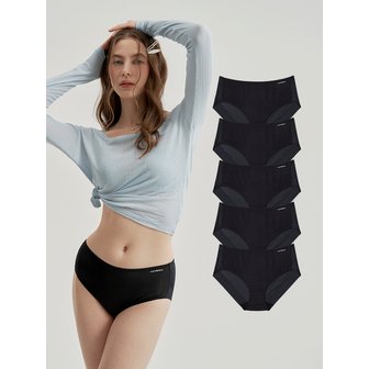 원더브라 [단독구성] 베이직 하이웨스트 팬티 5종