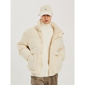 23 FW 남여공용 겨울 숏 푸퍼 다운 (CREAM)