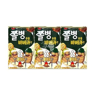  쫄병스낵 숯불바베큐맛 82g 3개 (WD73D2D)