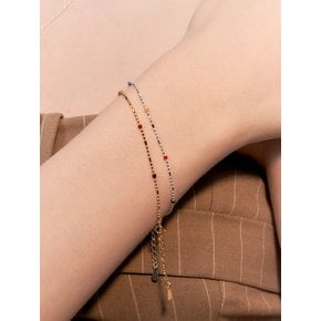 COLORFUL BEAN CHAIN BRACELET