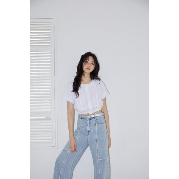 [시흥점] (SET-상의)레이스 프릴 크랍블라우스 AR2WB571