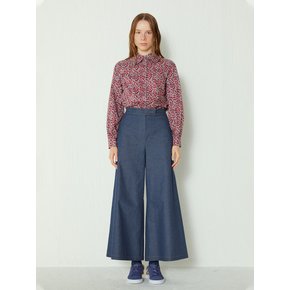 pink katiacho Denim Wide Pants Denim Blue