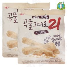 성경김 구워만든 곡물그대로21 인절미맛 크리스피롤 450g x 2개