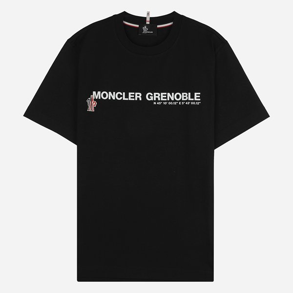 [시흥점] [몽클레어]5F 8C00001 89AW1 999 남성 그레노블 레터링 로고 반팔 티셔츠 블랙