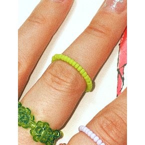 Muscat Green Fine Color Beads Ring 비즈반지