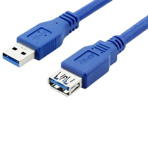 USB-AF04 USB3.0 A(M)-A(F) 연장케이블 1.5m 블루