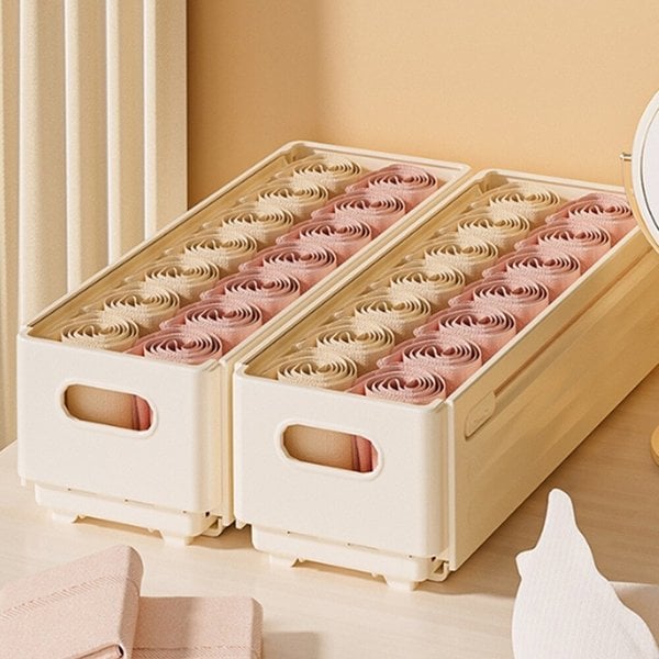 [토마]길이조절 서랍수납정리함 옷박스 팬트리 옷장 칸막이 욕실 속옷 소품정리 소(CN11)