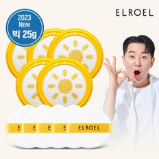 1초보정 파데프리 플러스  선쿠션 25g 리필 5개_ELROEL