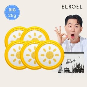 1초보정 파데프리 플러스  선쿠션 25g 리필 5개+비닐파우치_ELROEL