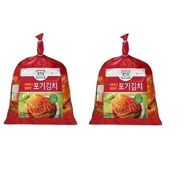  종가집 시원하고 깔끔한 포기김치 2.3kgx2 총4.6kg Jongga Cool and Neat Kimchi