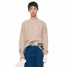 MEN VARIOUS CABLE MIXED OVER FIT KNIT_V11B4SR122_BG