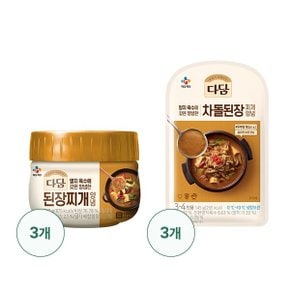 [CJ] 다담 된장찌개양념530G X 3개 + 차돌된장찌개양념 145G X 3개