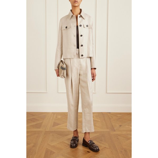 브루넬로쿠치넬리 브라운 코튼 블렌드 저지 탱크 탑 46376663163006483