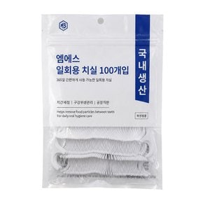 엠에스일회용 치실 100개입