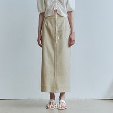 르제로 스티치 롱 스커트 / 베이지 (LMMFRR354)