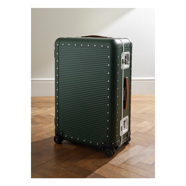 파브리카 펠레테리에 밀라노 뱅크 스피너 가죽 트리밍 수트케이스 76cm 46376663162956724