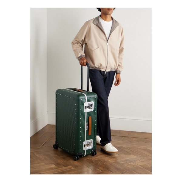 파브리카 펠레테리에 밀라노 뱅크 스피너 가죽 트리밍 수트케이스 76cm 46376663162956724