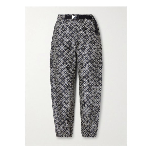 벨티드 트윌 자카드 테이퍼드 트랙 팬츠 1647597325865222