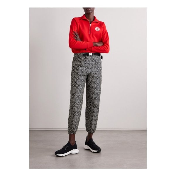 벨티드 트윌 자카드 테이퍼드 트랙 팬츠 1647597325865222