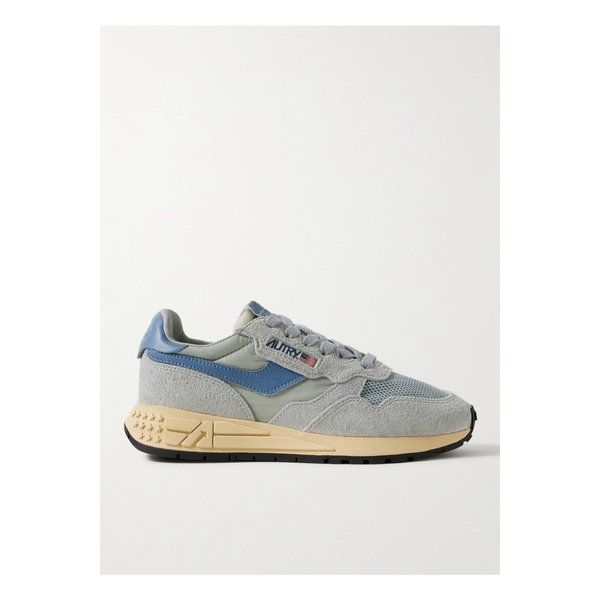 오트리 릴윈드 로우 텍스처 가죽 트리밍 스웨이드 셸 스니커즈 라이트 블루 46376663162925929
