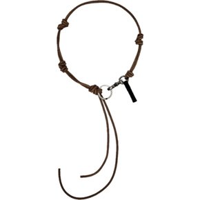 아워레가시 A4248ULD DARK BROWN 남성 라돈 레더 목걸이