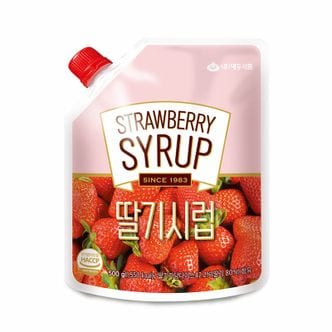 신세계라이브쇼핑 [화과방] 딸기시럽 500g / 빙수재료