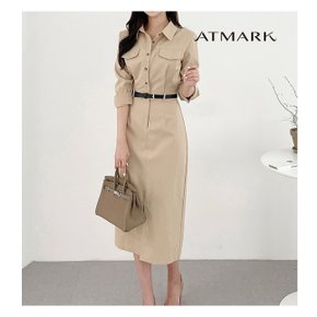 ATMARK 셔츠라인원피스+벨트SET_AA36OP045G