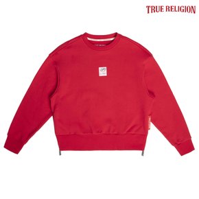 [TRUE RELIGION] 엣지 크루넥 맨투맨 티셔츠 레드