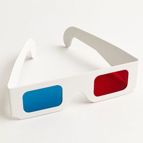 3D 종이 입체 안경 애너글리프 입체북 일회용 GS0700690A