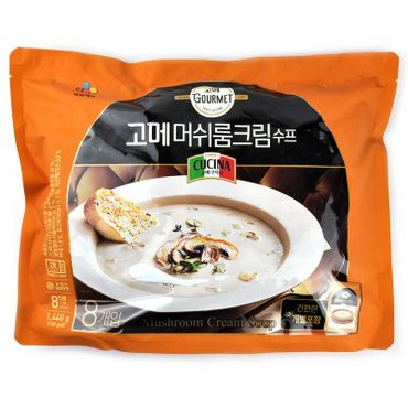 NS홈쇼핑 코스트코 CJ제일제당 고메쿠치나 머쉬룸 크림 수프 1440g (180g x 8팩)..[32493595]