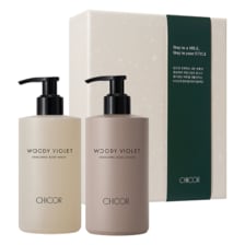 시코르 바디컬렉션 [수분촉촉]  우디 바이올렛 바디케어세트(2종) (원마일어웨이컬렉션)