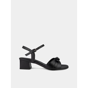 Molly ribbon sandals / black [몰리 리본 샌들 / 블랙] 4CM