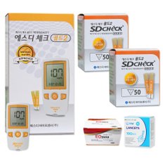 SD 에스디 체크 골드2 혈당계+시험지100매+침100+솜100