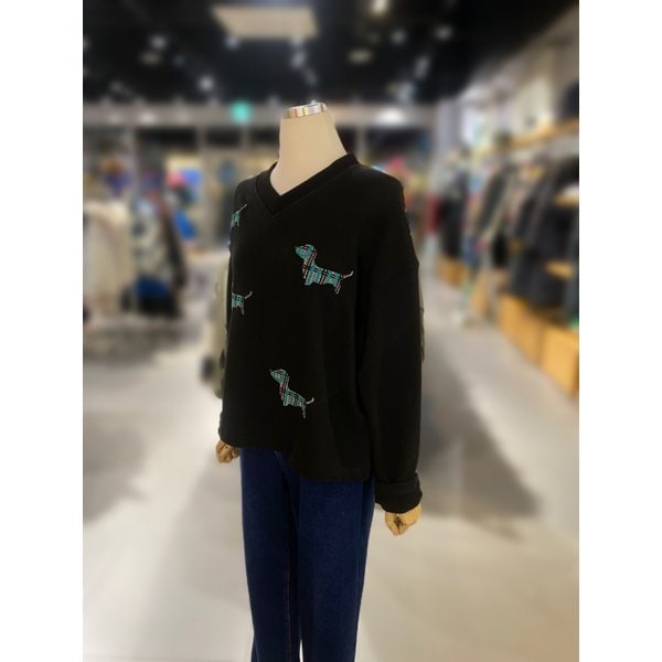 [여주점] 닥스훈트 자수 티셔츠 (BATS54461)