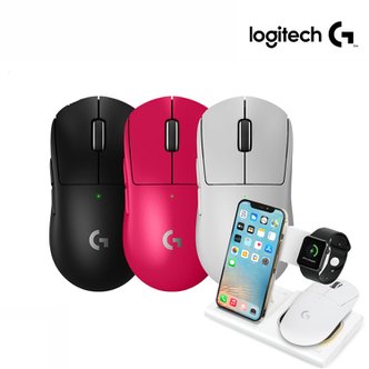 Logitech 로지텍 G PRO X SUPERLIGHT2 지슈라2 무선 게이밍 마우스 + 스카이울프 4in1 파워볼 무선 충전기