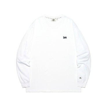LEE 스몰 트위치 로고 긴팔 티셔츠 화이트 LE2503LT02WH