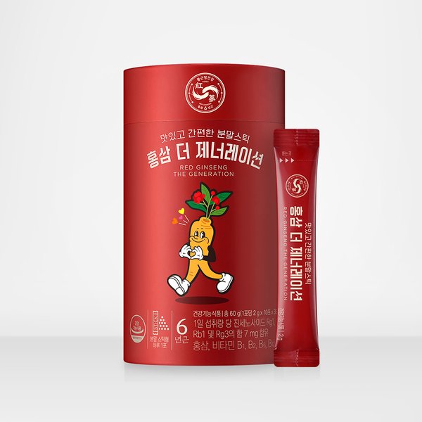 (소비기한 25.06.01) 종근당건강 홍삼 더 제너레이션 60g (2g * 30포)