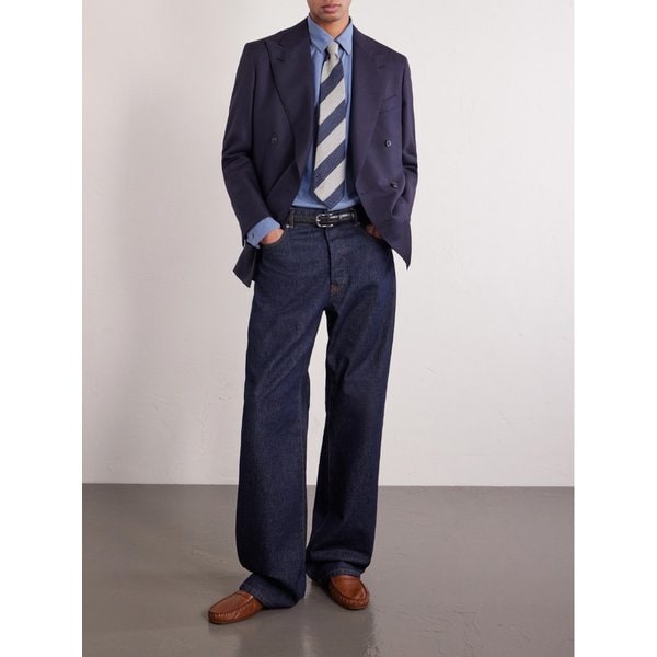 가먼트 다이 코튼 실크 블렌드 셔츠 46376663163003828