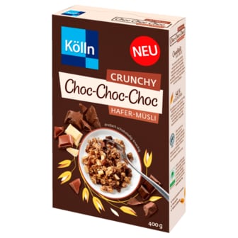  쾰른 Kolln 크런치 Choc Choc Choc 귀리 뮈즐리 400g