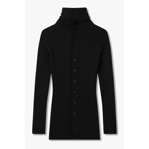 [REGULATION]프론트 버튼 터틀넥 니트 6615330004000