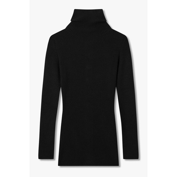 [REGULATION]프론트 버튼 터틀넥 니트 6615330004000