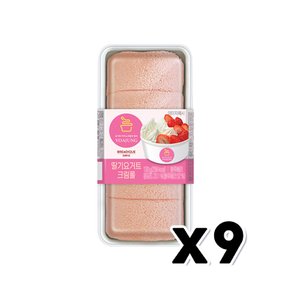 요아정 딸기요거트 크림롤 베이커리빵 125g x 9개