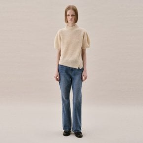 HALF SLEEVE SWEATER_LIGHT BEIGE