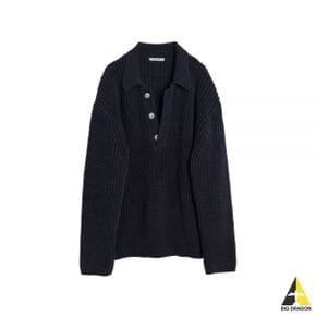 BIG PIQUET NAVY CHUNKY COTTON RIB (W2233BEN) (빅 피케 네이비 청키 코튼 립)