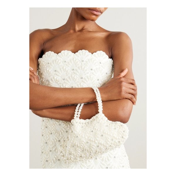 클리오 페피아트 스캘럽 장식 튤 토트 아이보리 46376663162854096