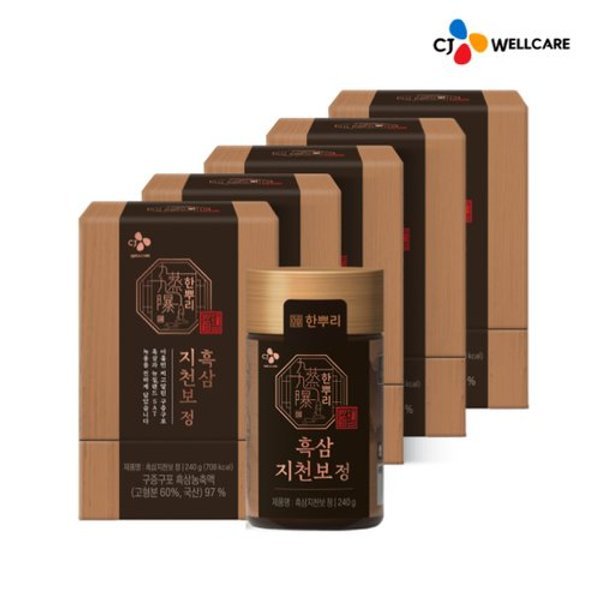 [CJ공식] 한뿌리흑삼지천보정 240g 5박스
