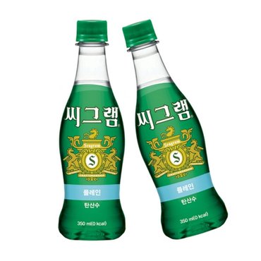  씨그램 플레인 350ml 24펫 탄산수  코카콜라